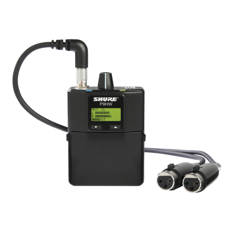 Shure PSM900 Wired Bodypack Personal Monitor - P9HW Microphnes Shure