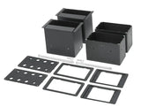 Extron Cable Cubby 1402 Black - 4 US AC, 12 A Breaker, 4 Outlets Under