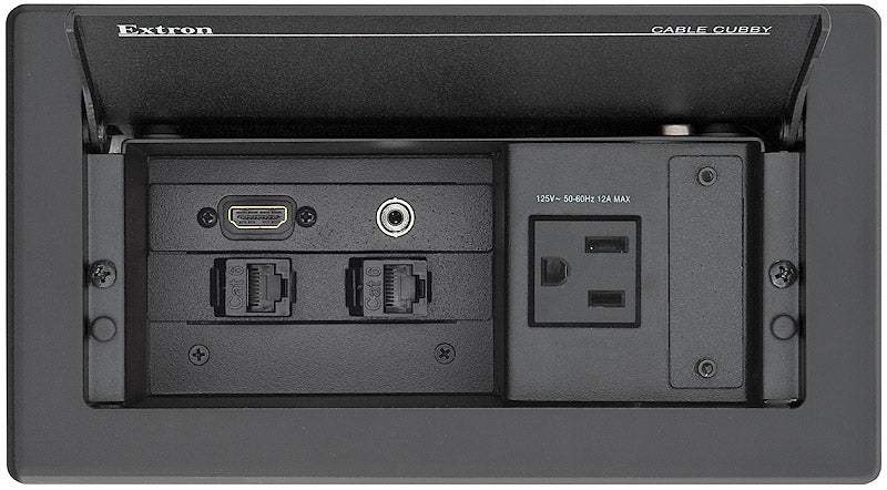 Extron Cable Cubby 222 US Cable Access Enclosure for AV Connectivity and AC Power