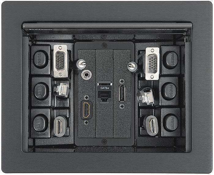 Extron Network Retractor Extron Cable Cubby Double Retractor Bracket Kit Pair – Creation Networks