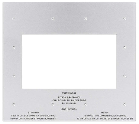 Extron Installation Routing Templates For Cable Cubby and TouchLink Enclosures - Creation Networks