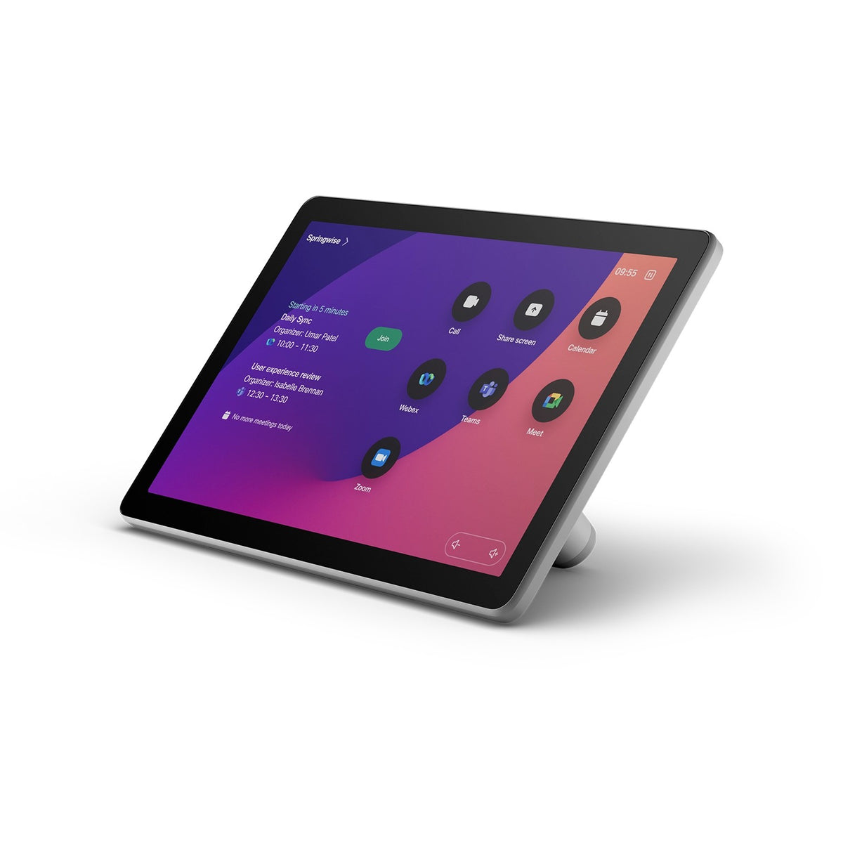 Cisco Room Navigator Touch Controller – three-quarter alternate