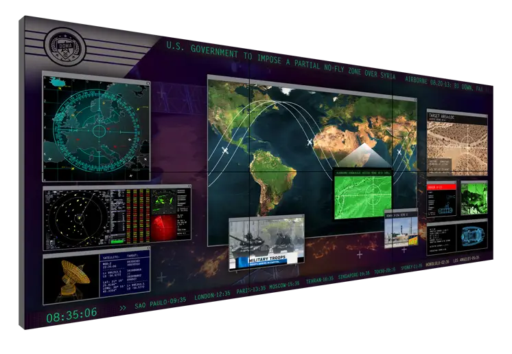 Planar MX55M LCD Video Wall – Fiber, Landscape