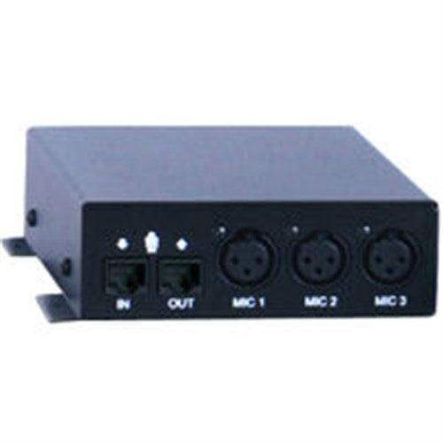 ClearOne 910-154-020 Interact MIC EX - Mic Breakout Box with 3 XLR Mic/Line Input Channels - Creation Networks
