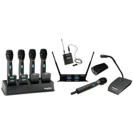 ClearOne 910-6100-201 2 Channel Wireless Receiver with 2.4 GHz RF band; Di-pole Antenna - Creation Networks