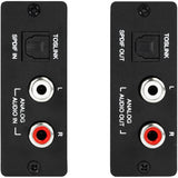 AVPro Edge 130m Stereo/Digital Audio Extender over CAT5e built in DAC (Toslink/LR)