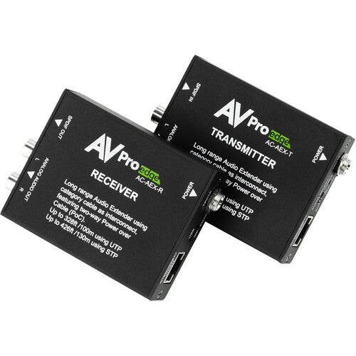 AVPro Edge 130m Stereo/Digital Audio Extender over CAT5e built in DAC (Toslink/LR)