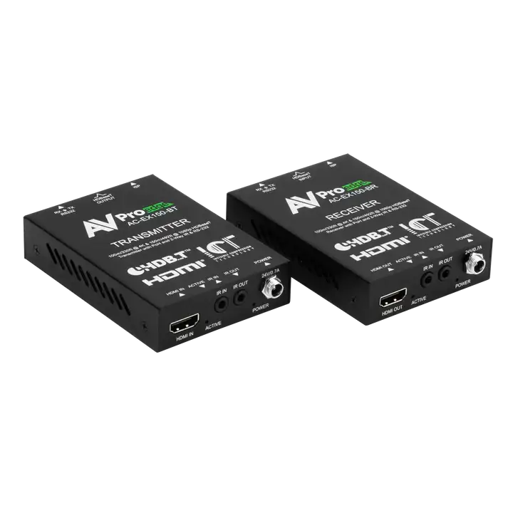 AVPro Edge 150 Meter 4K HDMI Extender Kit over Category Cable, with both RX and TX units