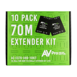 AVPro Edge 10 Pack of AC-EX70-UHD-KIT HDMI Extenders, Reduced Packaging for Bulk ordering