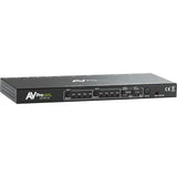 AVPro Edge 18Gbps HDMI  4x4 Matrix w/ Dual Audio Deembedding/Matrix with built in scalers and audio delay (Full HDR, 4K60 4:4:4)
