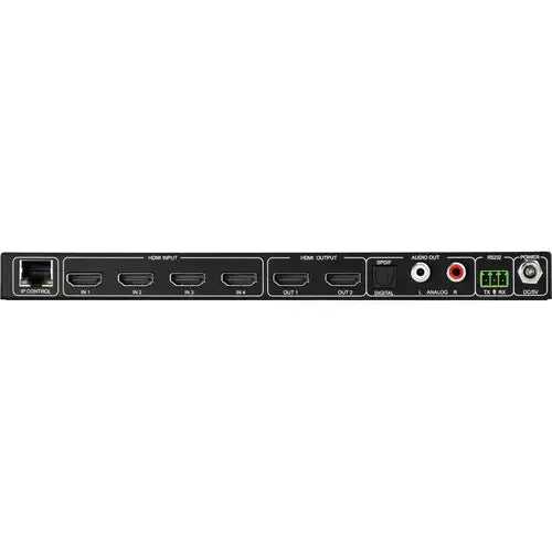 AVPro Edge 18Gbps HDMI  4x4 Matrix w/ Dual Audio Deembedding/Matrix with built in scalers and audio delay (Full HDR, 4K60 4:4:4)