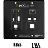 AVPro Edge Black Wall Plate cover for AC-MXNET-1G-EV2WP color changing kit