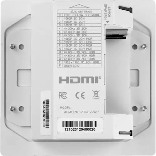 AVPro Edge MXnet Evolution II Wall Plate Encoder – Switchable HDMI & USB-C Inputs