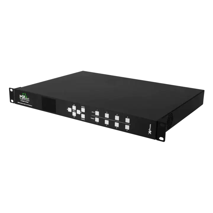 AVPro Edge MXNET Evolution II 4k@60 4:4:4 IP Multiviewer The Evolution II IP Multiviewer displays up to four 4K60 AV over IP streams in customizable layouts with flexible scaling.