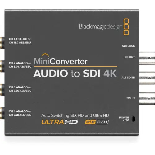 Blackmagic Design CONVMCAUDS4K Mini Converter - Audio to SDI 4K
