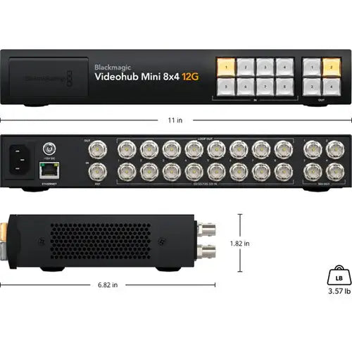 Blackmagic Design Videohub Mini 8x4 12G