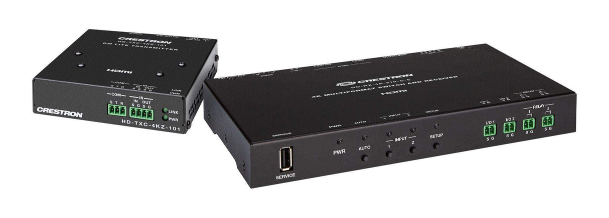 Crestron 2x1 DM® Essentials Scaling Auto-Switcher and Extender over CATx Cable - DM-EXT-1021 KIT - Creation Networks