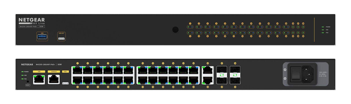 Crestron 30 Port PoE+ Managed Switch - CEN-SWPOE-30 - Creation Networks