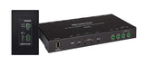 Crestron 4K 2x1 DM® Essentials Scaling Auto-Switcher and Wall Plate Extender over CATx Cable (Black) - DM-EXT-1021-1G-B KIT - Creation Networks