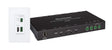 Crestron 4K 2x1 DM® Essentials Scaling Auto-Switcher and Wall Plate Extender over CATx Cable (White) - DM-EXT-1021-1G-W KIT - Creation Networks