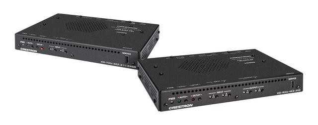 Crestron 4K60 4:4:4 DM® Essentials Receiver and 2x2 Auto-Switcher for, HDMI, USB‑C® DisplayPort™, and USB 2.0 Signal Extension over CATx Cable - DM-EXT-2022 KIT - Creation Networks