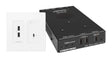 Crestron 4K60 4:4:4 DM® Essentials Transmitter Receiver Pair for USB‑C® DisplayPort™, and USB 2.0 Signal Extension over CATx Cable, Wall Plate (White) - DM-EXT-2011-2G-W KIT - Creation Networks