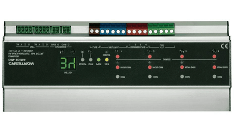 Crestron DIN Rail Dimmer, 1 feed, 4 channels - DIN-1DIM4 - Creation Networks