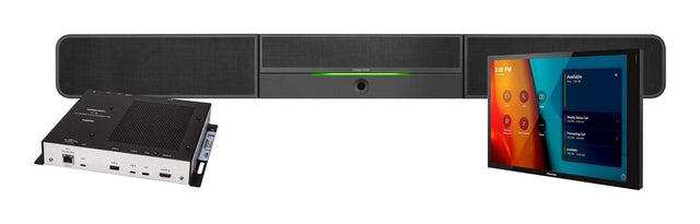 Crestron Flex UC-BX30-T-WM Advanced Small Room Conference System with Video Soundbar and Wall Mounted Control Interface for Microsoft Teams® Rooms - Creation Networks