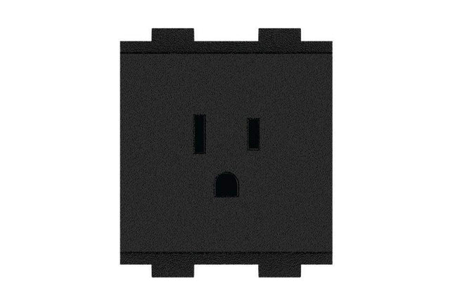 Crestron FT2A-PWR-US-1 AC Power Outlet Module for FT2 Series, Single, US NEMA 5, Type B, w/2 Under-Table Outlets & Cord - Creation Networks