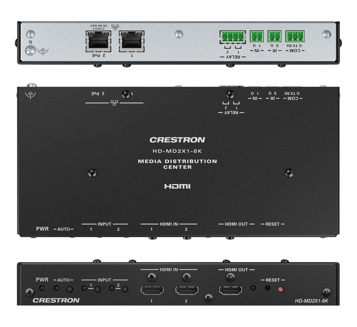 Crestron HD-MD2X1-8K 2x1 8K AV Switcher and Smart Display Controller - Creation Networks