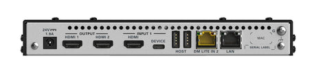 Crestron HD-RXU-4KZ-202 DM Lite® 4K60 4:4:4 Receiver and 2x2 Auto-Switcher for HDMI® and USB 2.0 Signal Extension over CATx Cable - Creation Networks