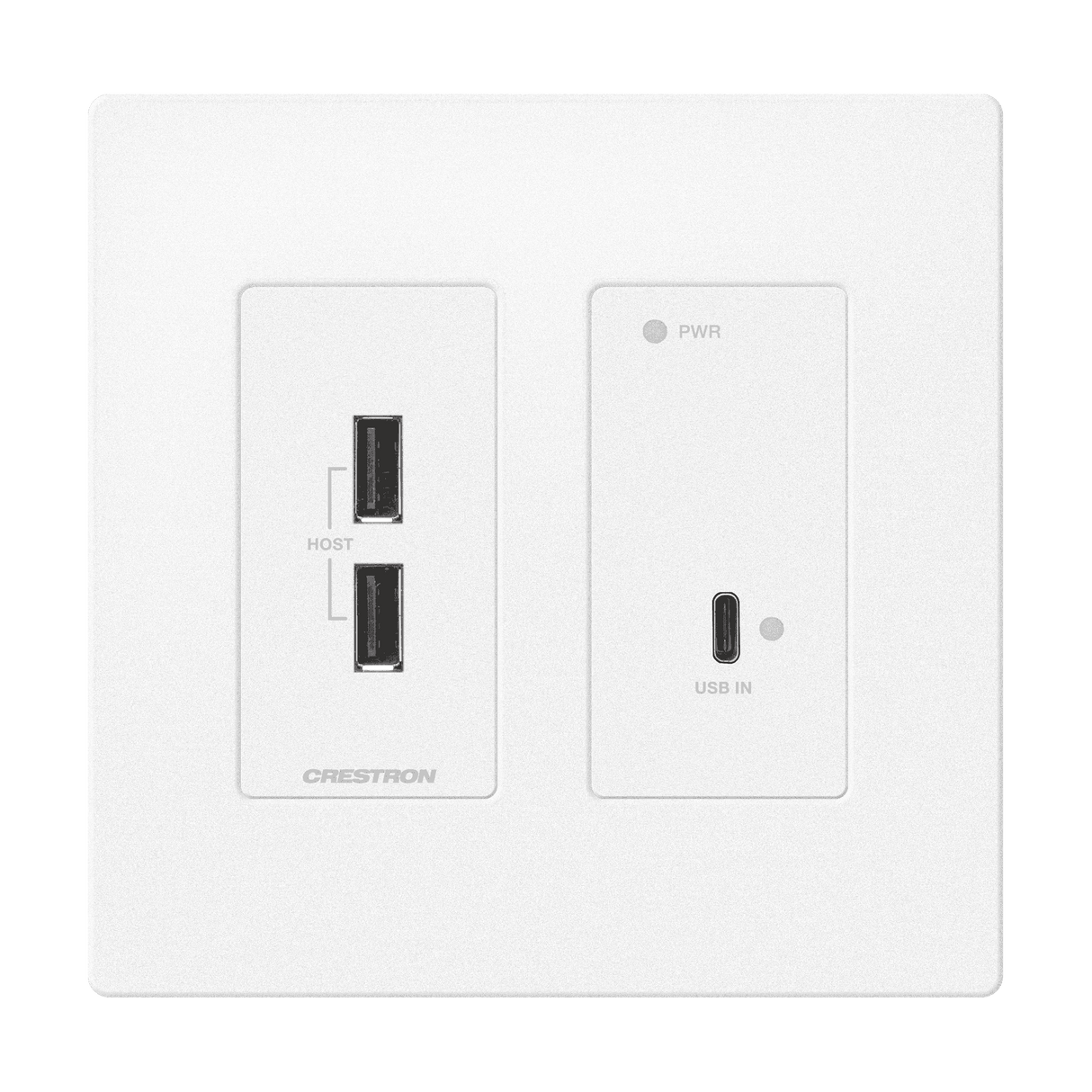 Crestron HD-TXU-4KZ-111-2G-W DM Lite® 4K60 4:4:4 Transmitter for USB‑C® DisplayPort™ and USB 2.0 - Creation Networks
