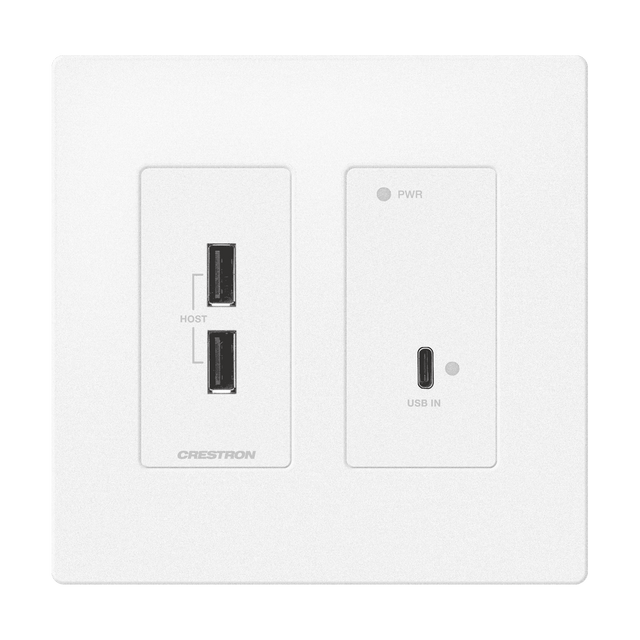Crestron HD-TXU-4KZ-111-2G-W DM Lite® 4K60 4:4:4 Transmitter for USB‑C® DisplayPort™ and USB 2.0 - Creation Networks