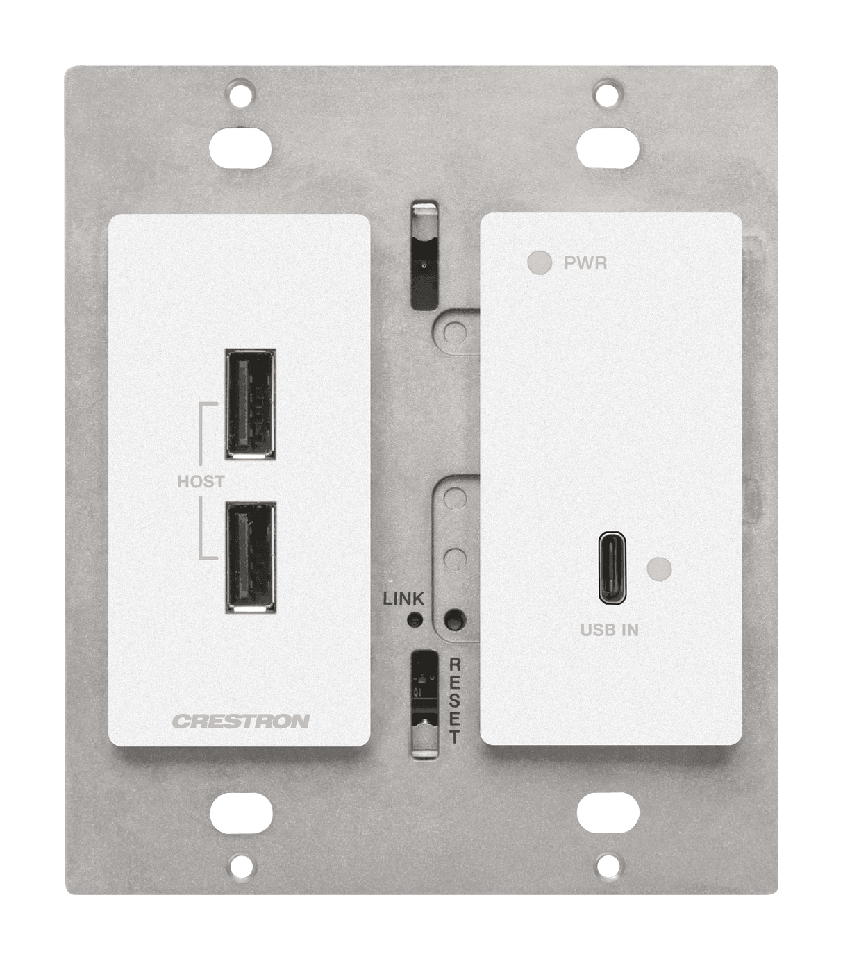 Crestron HD-TXU-4KZ-111-2G-W DM Lite® 4K60 4:4:4 Transmitter for USB‑C® DisplayPort™ and USB 2.0 - Creation Networks