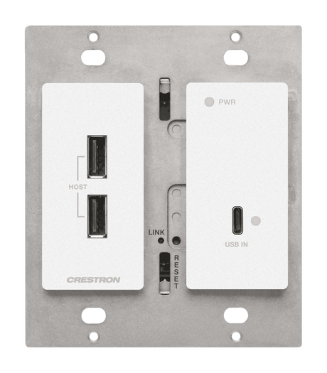 Crestron HD-TXU-4KZ-111-2G-W DM Lite® 4K60 4:4:4 Transmitter for USB‑C® DisplayPort™ and USB 2.0 - Creation Networks