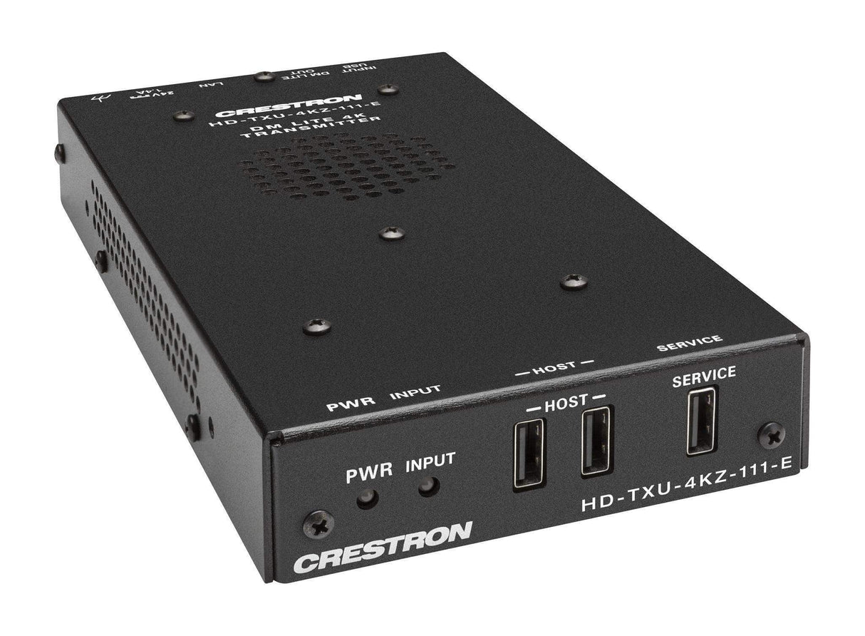Crestron HD-TXU-4KZ-111-E DM Lite® 4K60 4:4:4 Transmitter for USB‑C® DisplayPort™, USB 2.0, and Ethernet Signal Extension over CATx Cable - Creation Networks