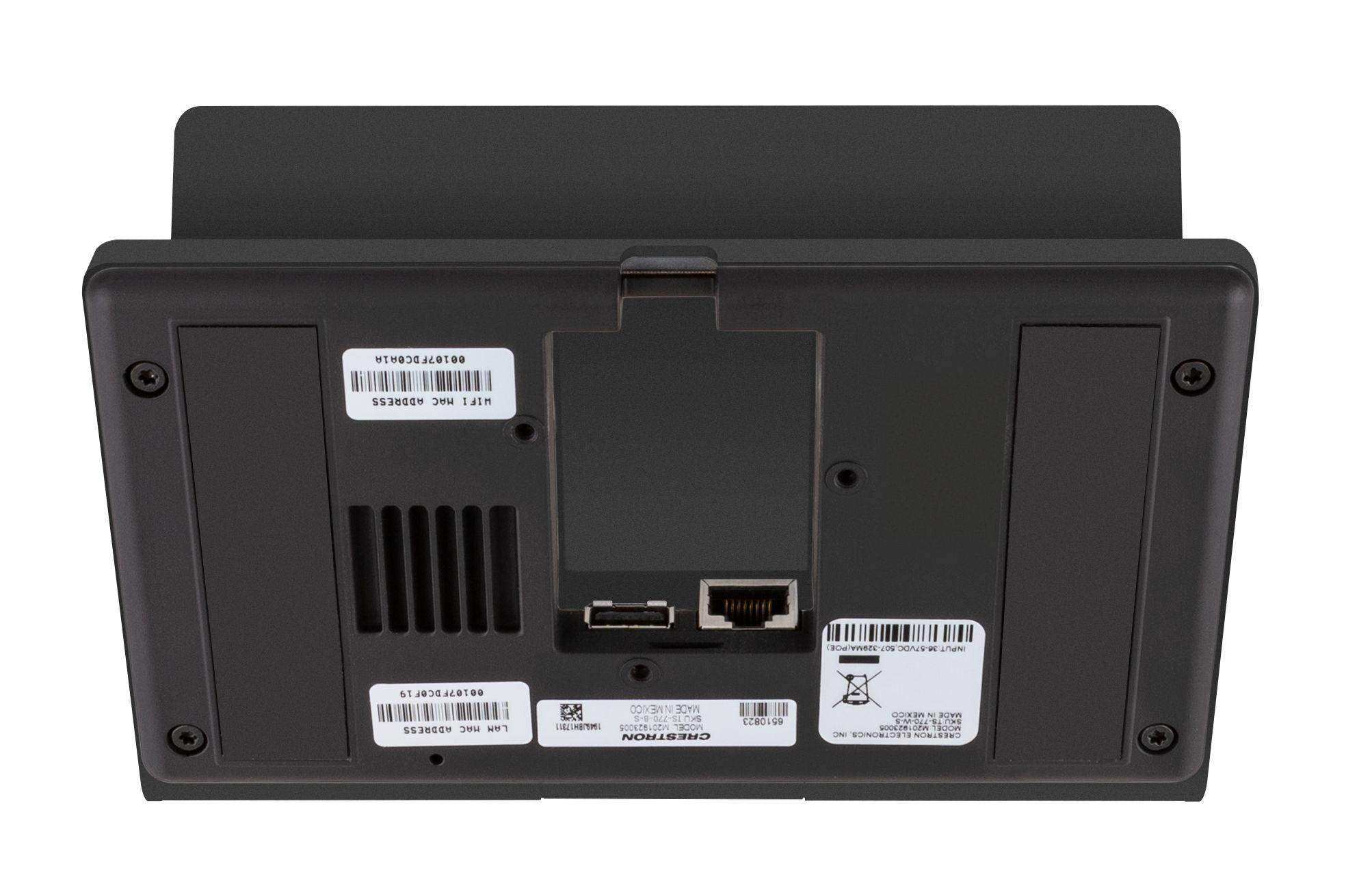 Crestron TS-770-GV-B-S 7 in. Tabletop Touch Screen, Black Smooth