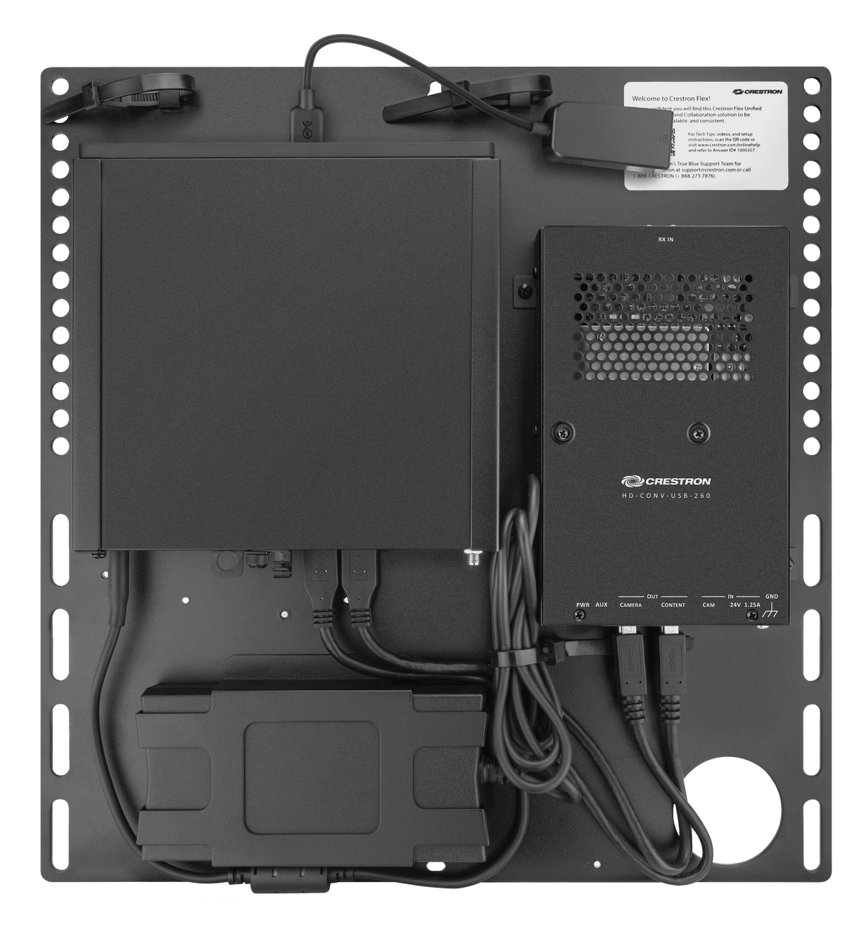 Crestron UC-CX100-Z-WM Crestron Flex Advanced Video Conference System Integrator Kit with a Wall Mounted Control Interface for Zoom Rooms™ Software - Creation Networks