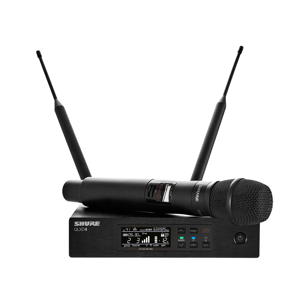 Shure QLXD2/KSM9 QLX-D Series Digital Wireless Handheld Transmitter with KSM9 Mic Microphones Shure