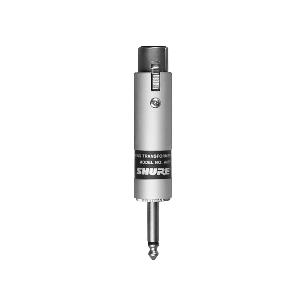 Shure A85F Transformer; Low Z, Female XLR to High Z 1/4" Phone Plug Microphones Shure