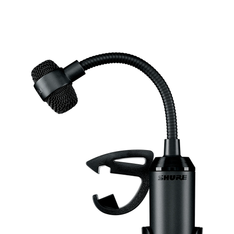 Shure PGA98D-LC Cardioid condenser gooseneck drum microphone - AP98DM drum mount, less cable Microphnes Shure