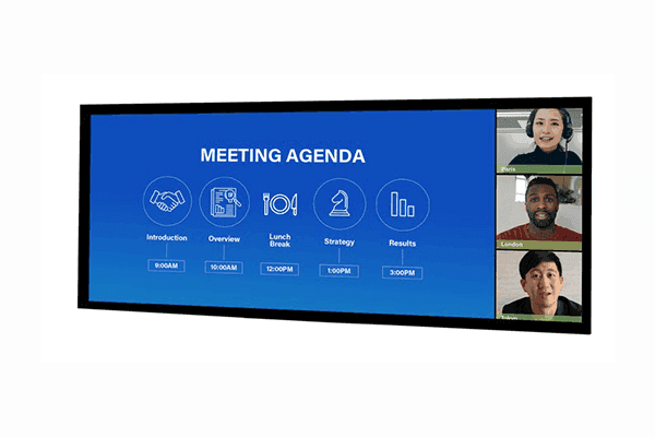 Da-Lite DL15771V Cinema Contour 104" 21:9 Fixed Frame Screens (HD Progressive 1.1 Perf) - Creation Networks
