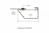 Da-Lite DL15771V Cinema Contour 104" 21:9 Fixed Frame Screens (HD Progressive 1.1 Perf) - Creation Networks