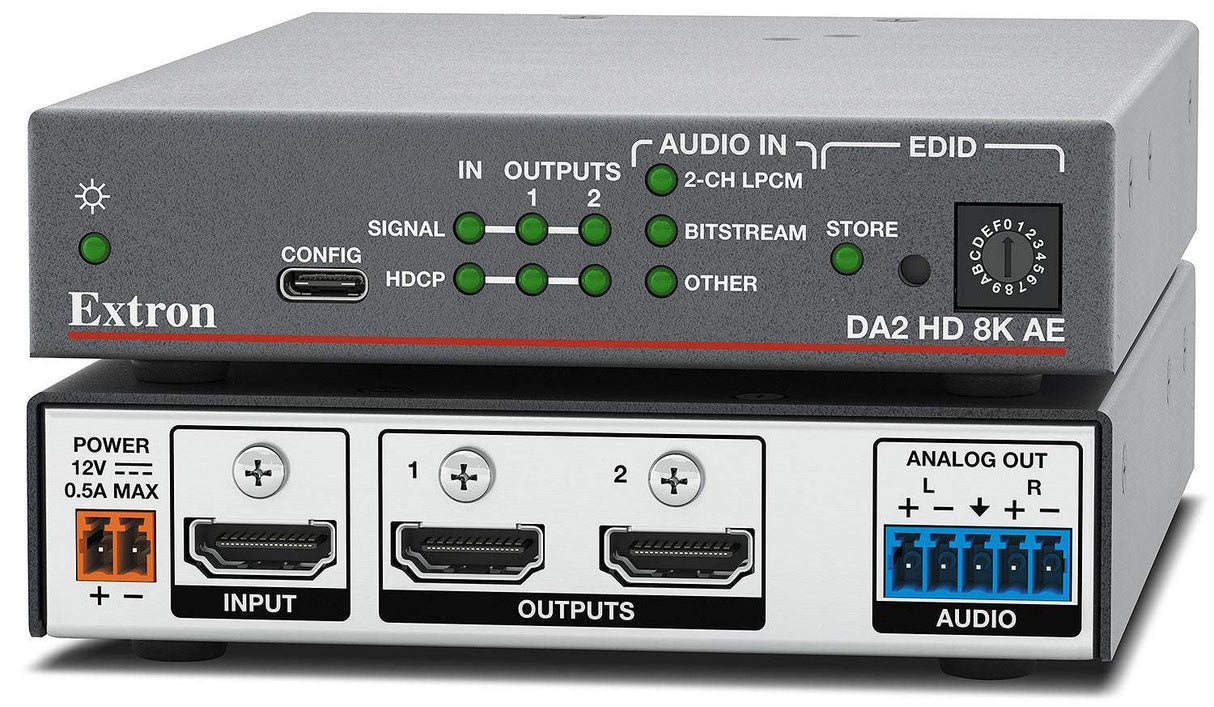 Extron DA2 HD 8K AE 8K HDMI Audio De-Embedder, DA