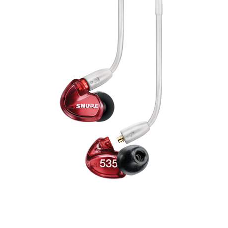 Shure SE535 LTD – Triple Driver Sound Isolating Earphones (Special Edition Red) Headphones Shure