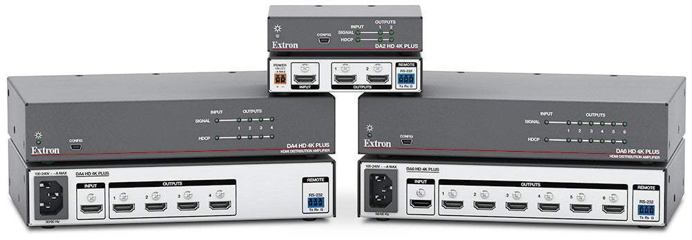 Extron DA4 HD 4K PLUS Four Output 4K/60 HDMI DA