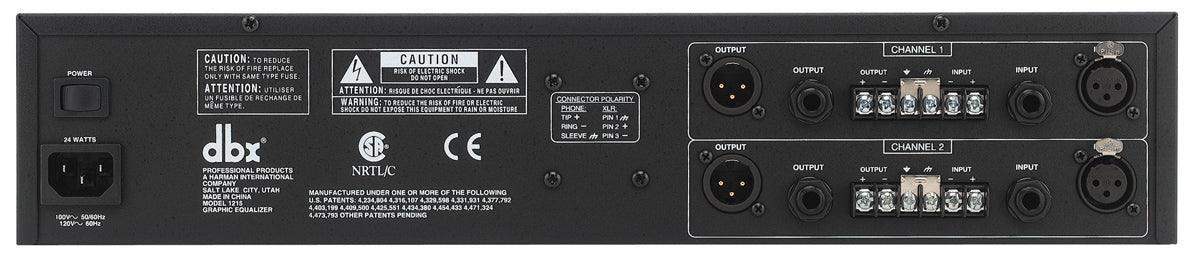 DBX 1215 12 Series - Dual 15 Band Graphic Equalizer - DBX131SV - Creation Networks
