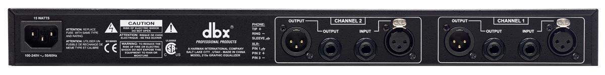 DBX 215s 2 Series - Dual 15 Band Graphic Equalizer - DBX215SV - Creation Networks