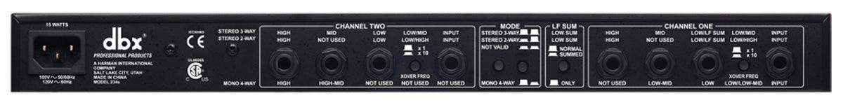 DBX 234s Stereo 2/3 Way, Mono 4-Way Crossover - DBX234SV - Creation Networks