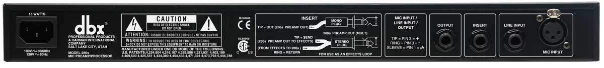 DBX 286s Microphone Pre-amp Processor - DBX286SV - Creation Networks